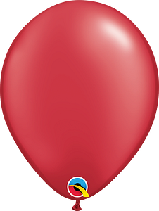 Qualatex Radiant Pearl Ruby Red 11” Latex Balloon