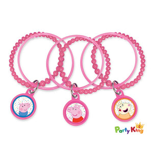 Peppa Pig Confetti Party Charm Bracelets
