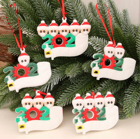202? Covid Christmas Clay Rubber Ornament