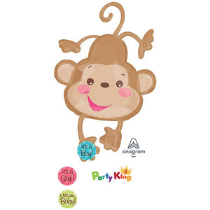 Fisher Price Baby Monkey Doo-Dads Super Shape Foil Balloon