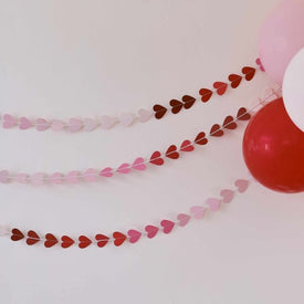 Be Mine Ombré Heart Garland Valentines Decoration