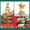 Christmas Metal Swirl Tree With Nut-Bells