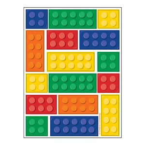Lego Building Block Party Sticckers Assorted Designs