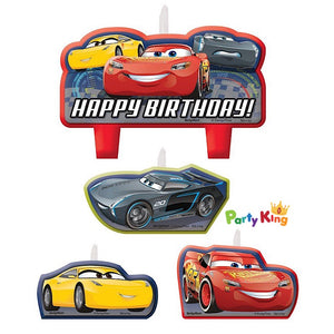 Cars Birthday Candle Set
