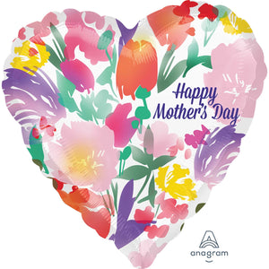 Happy Mother’s Day Watercolour Flowers Foil Balloon