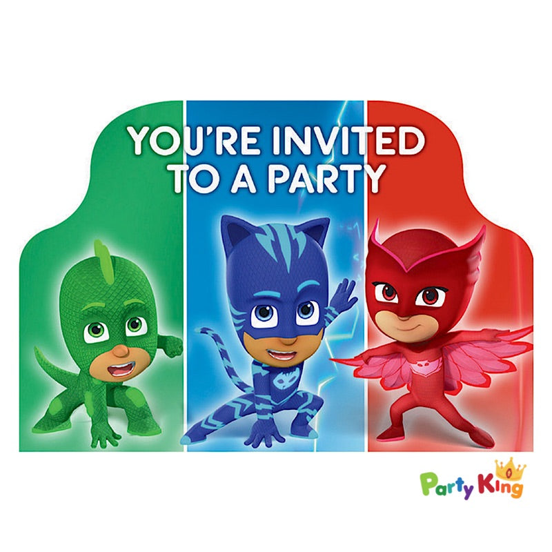 PJ Masks Postcard Invitations