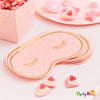 Pamper Party Gold Foiled And Pink Eye Mask Shaped Napkins