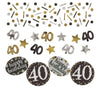 40th Confetti Sparkling Gold