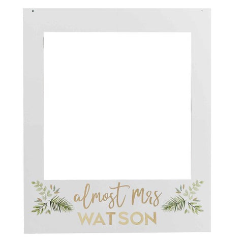 Image of Botanical Hen Party Gold Foiled Customisable Photo Booth Polaroid Frame