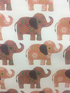 Folded Wrap - Elephants March 