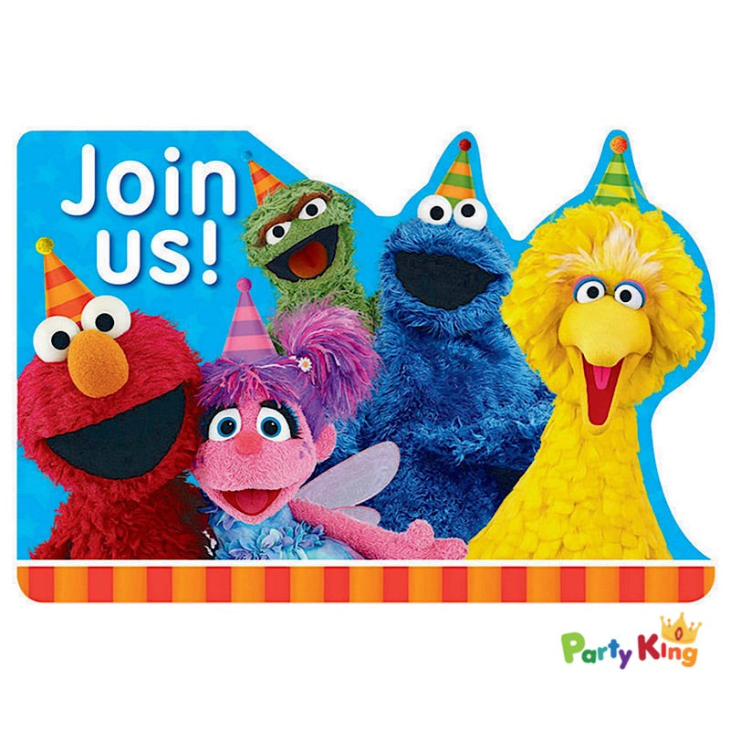 Sesame Street Postcard Invitations