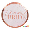Blush Hen Party Rose Gold Team Bride & Blush Plates
