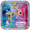 Shimmer And Shine 17cm Square Paper Lunch Plates