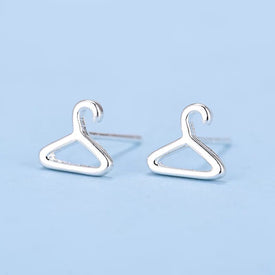 925 Silver Ear Stud Coat Hanger