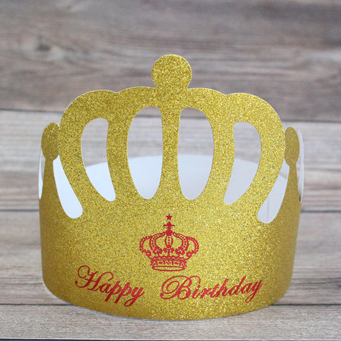 Glitter Paper Crown Pack