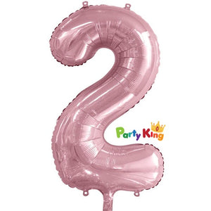 Pastel Pink “2” Numeral Foil Balloon 86cm (34”)