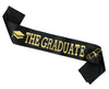 The Graduate Sash Black Gold