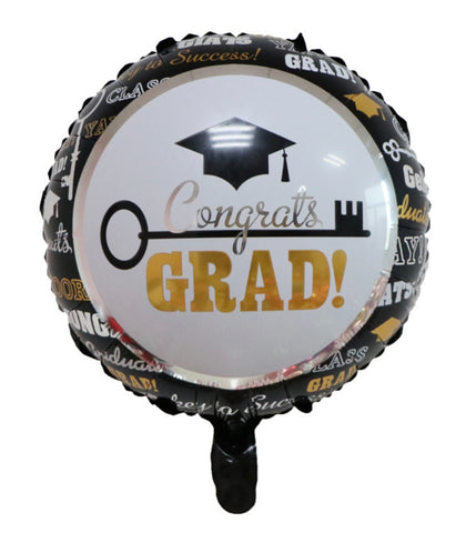Congrat-Grad! Gold Foil Balloon 43cm