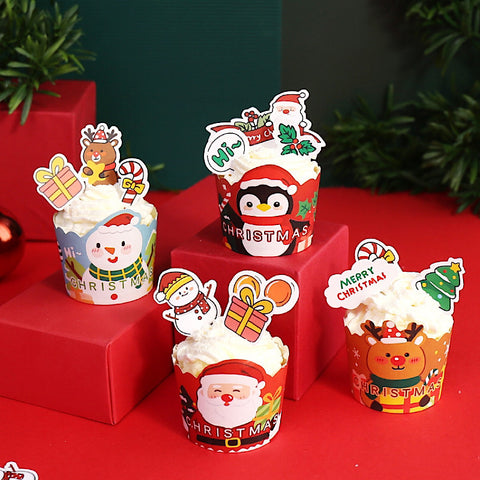 Image of Christmas Cupcake Cup/Case