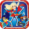 DC Super Hero Girls 17cm Square Paper Lunch Plates