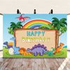 Dinosaur Backdrop - Dinosaur Rainbow