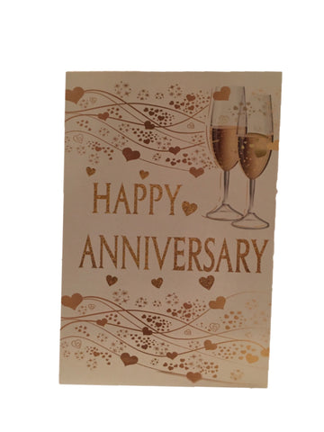 Image of Happy Anniversary With Flûte Glasses