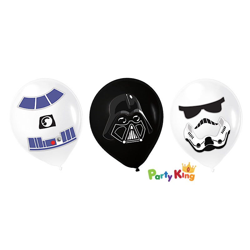Star Wars Galaxy 30cm Latex Balloons & Paper Adhesive Add-Ons