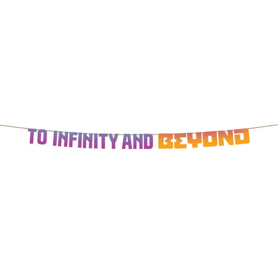 Lightyear Buzz To Infinity and Beyond Letter Banner