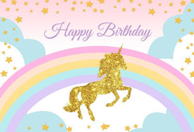 Unicorn Backdrop - Glitter Unicorn