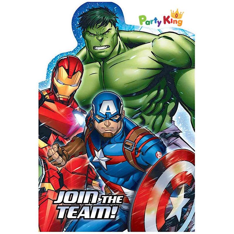 Avengers Epic Postcard Invitations