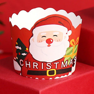 Christmas Cupcake Cup/Case