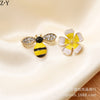 Bee and Flower Un-Match Earring