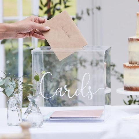 Image of Wedding Acrylic Card Box