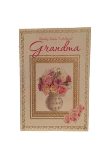 Greeting card birthday wishes to a special grandma 