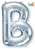 Silver Letter “B” Foil Balloon 16’ (35cm)