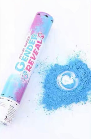 Image of Baby Gender Reveal Coloured Powder Cannon