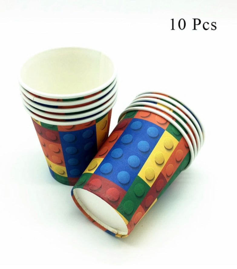 Lego Block Paper Cups