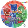 PJ Masks Happy Birthday Standard 45cm Foil Balloon