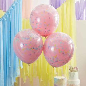 Pastel - Mix It Up Double Stuffed Pastel Confetti Balloons