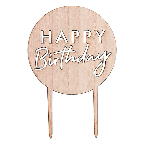 Image of Peach & Eco - Mix It Up Cake Topper Happy Birthday MDF