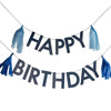 Blue - Mix It Up Bunting Happy Birthday With Tassle Blue