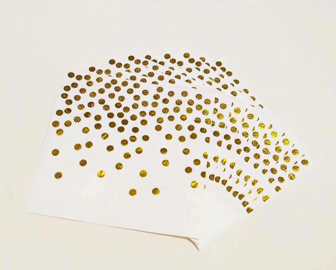 Gold Dots Napkins 