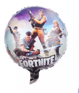 Battle Royal Purple Design Round Foil Balloon
