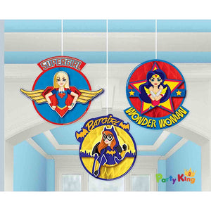DC Super Hero Girls Honeycomb Decorations