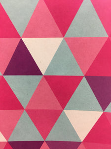 Folded Wrap - Triangles Pink 