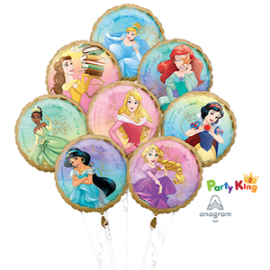 Disney Princesses Once Upon A Time Foil Balloon Bouquet