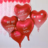 Be Mine Customisable Heart Valentines Balloons with Stickers