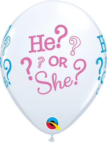 Image of He? Or She? Latex Balloon