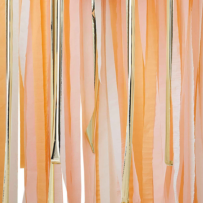 Peach & Eco - Mix It Up Backdrop Peach and Gold Theme