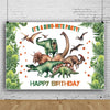 Dinosaur Backdrop - Dinosaur & Leaf